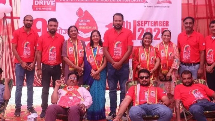 विराटनगरमा एकै दिन साढे पाँचसय पिन्ट रगत संकलन