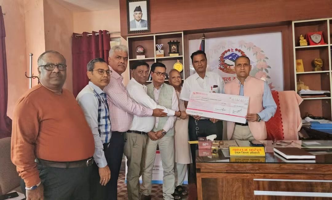 प्रधानमन्त्री राहत कोषमा माहेश्वरी परिषद्को २१ लाख सहयोग