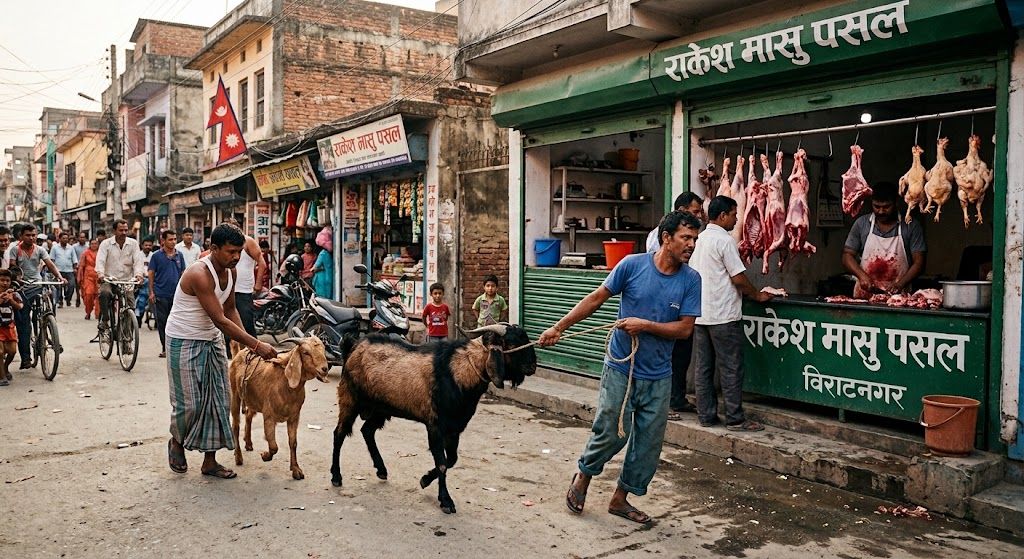 महँगियो मासुको मूल्य : सुनसरीले तोक्यो मूल्य; मोरङ प्रशासन मौन